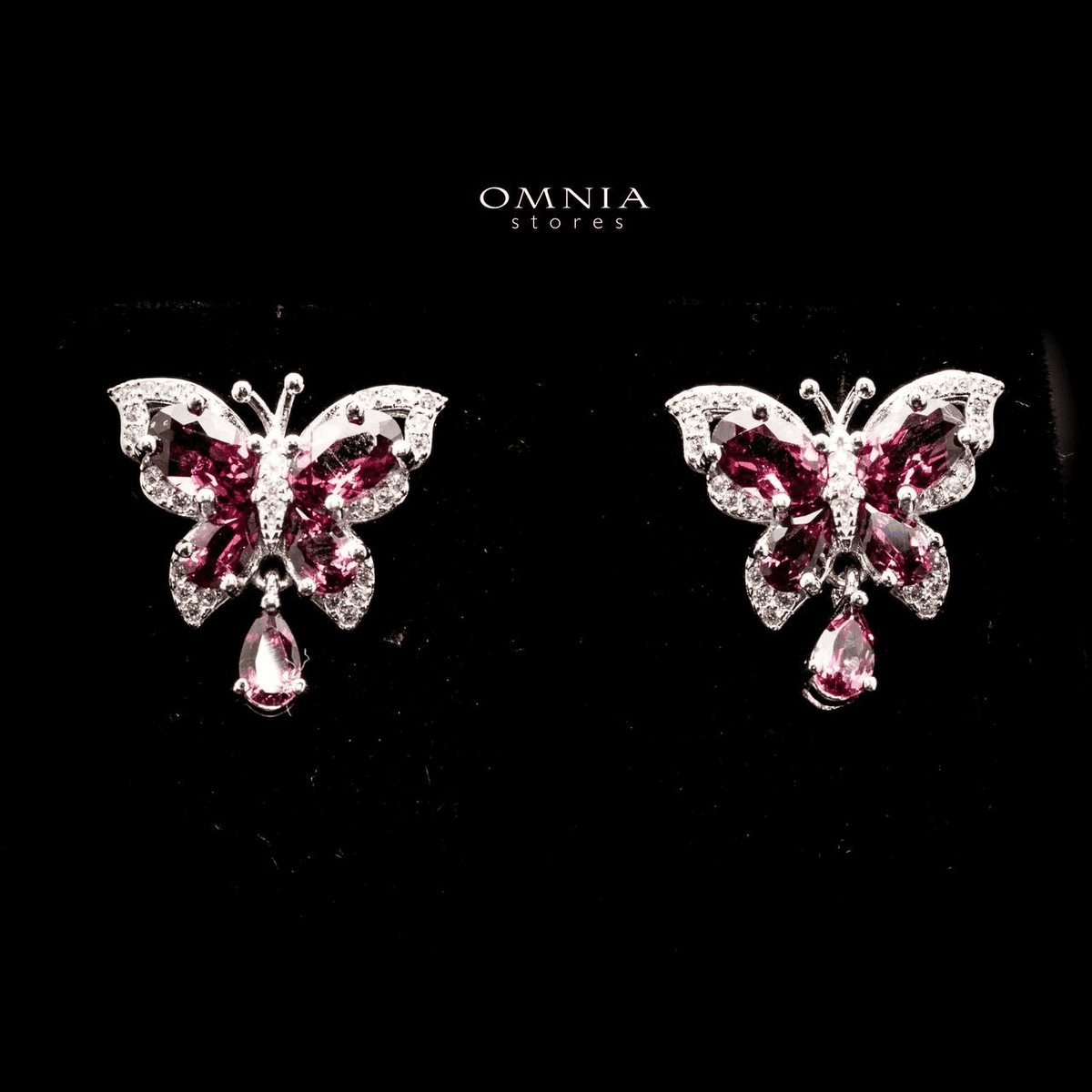 Omnia Taliyah Earrings In 92.5 Silver High Quality Natural Stone - OMNIASTORES UAE