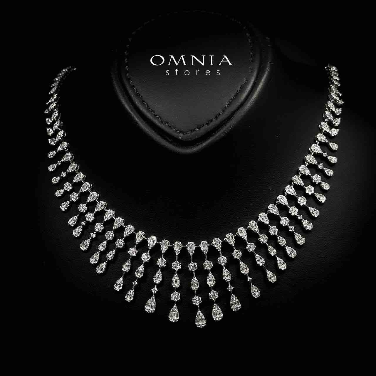 Omnia Rabeea White Bridal Full Set in 925 Silver High Quality Simulated Diamonds