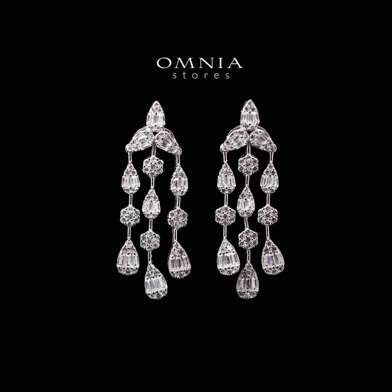 Omnia Rabeea White Bridal Full Set in 925 Silver High Quality Simulated Diamonds