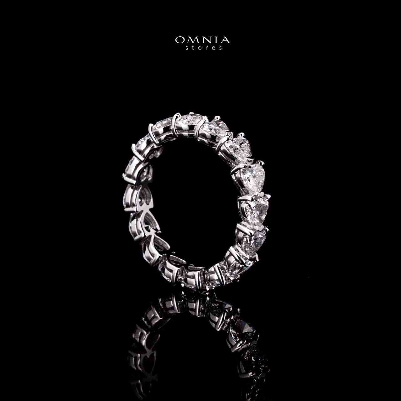 Saba Heart White Moissanite Stone Ring With GRA Certified High Quality in 925 Silver 4x4mm - OMNIASTORES UAE