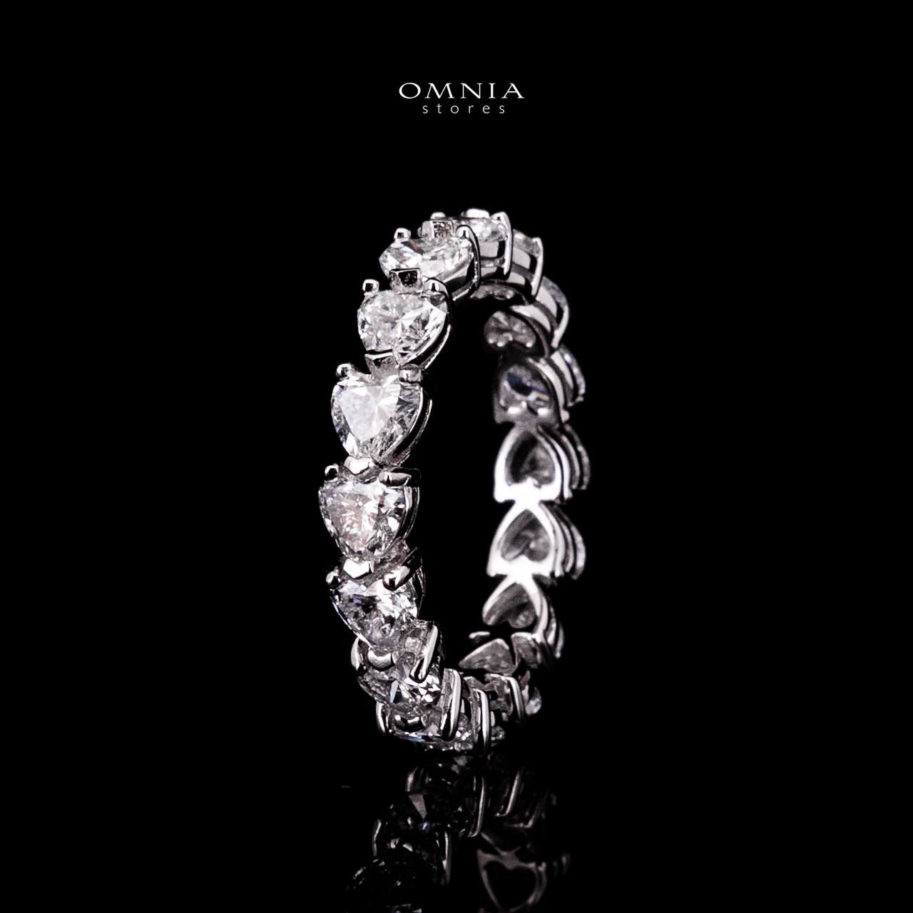 Saba Heart White Moissanite Stone Ring With GRA Certified High Quality in 925 Silver 4x4mm - OMNIASTORES UAE