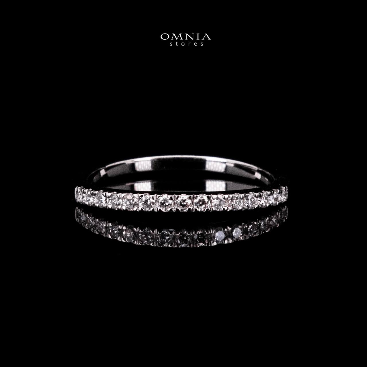 Omnia Siham White Ring 925 Silver High Quality IGI Certifited High Quality Lab Grown Stones 1.00ct