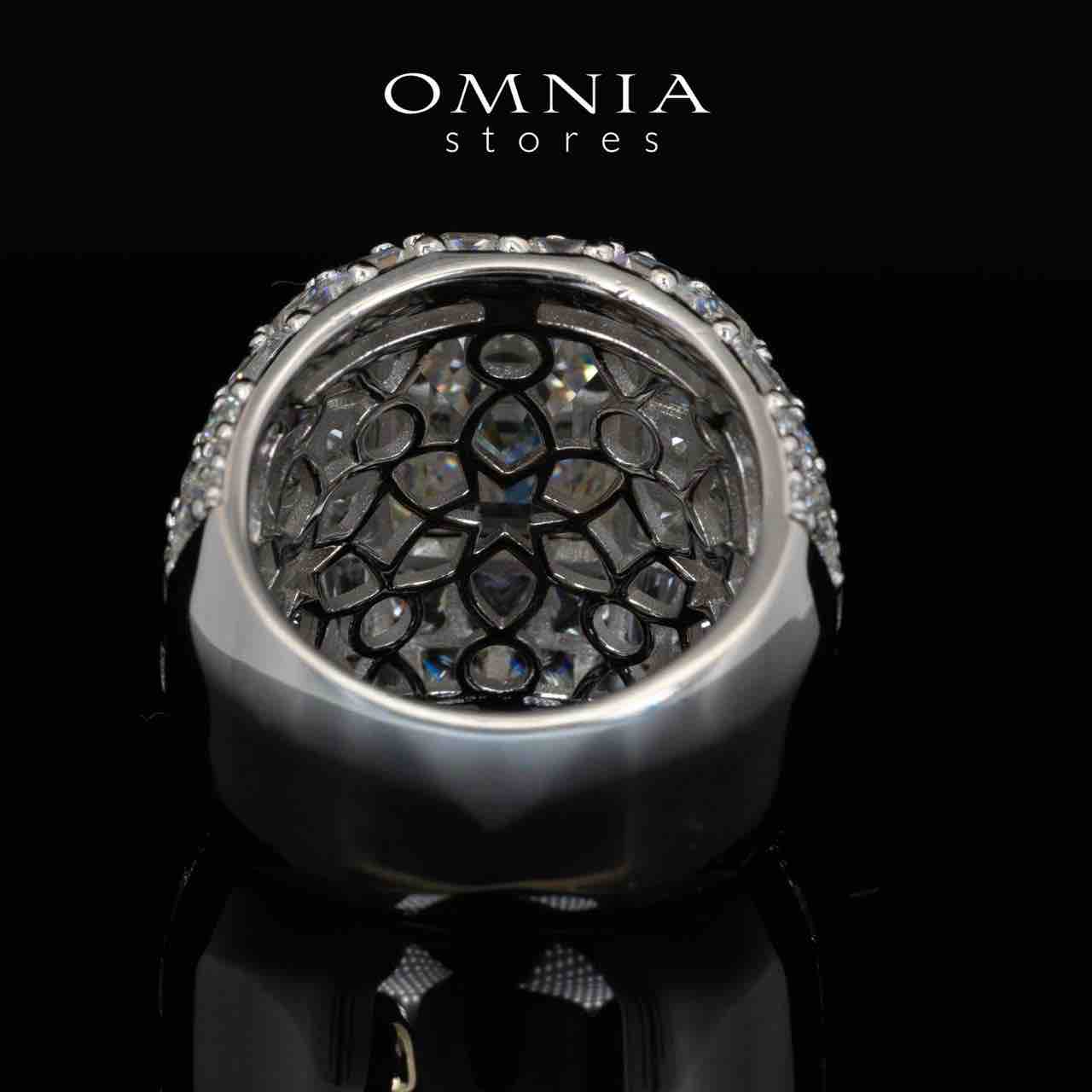 Omnia Serene White Ring With High Quality Certified Lab Crafted Stones In 925 Silver 8ct - OMNIASTORES UAE