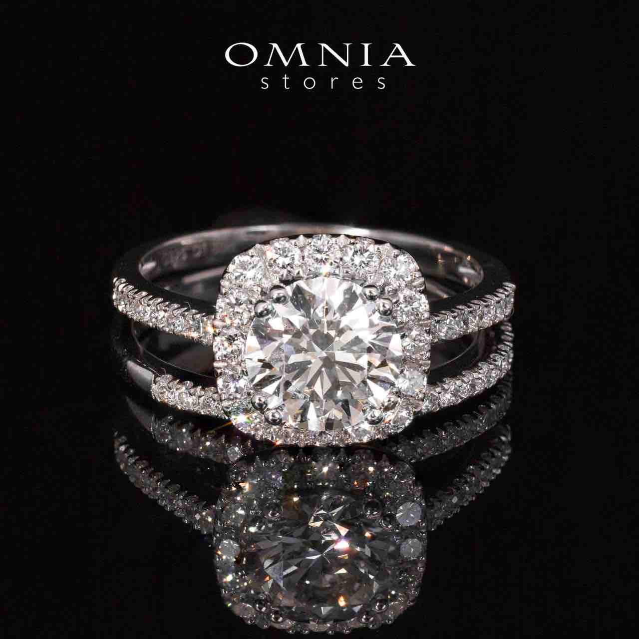 Neila Lab Grown Stones With IGI Certifited Princess Cut D VVS 2 White Ring in 925 Silver High Quality 1.5ct - OMNIASTORES UAE