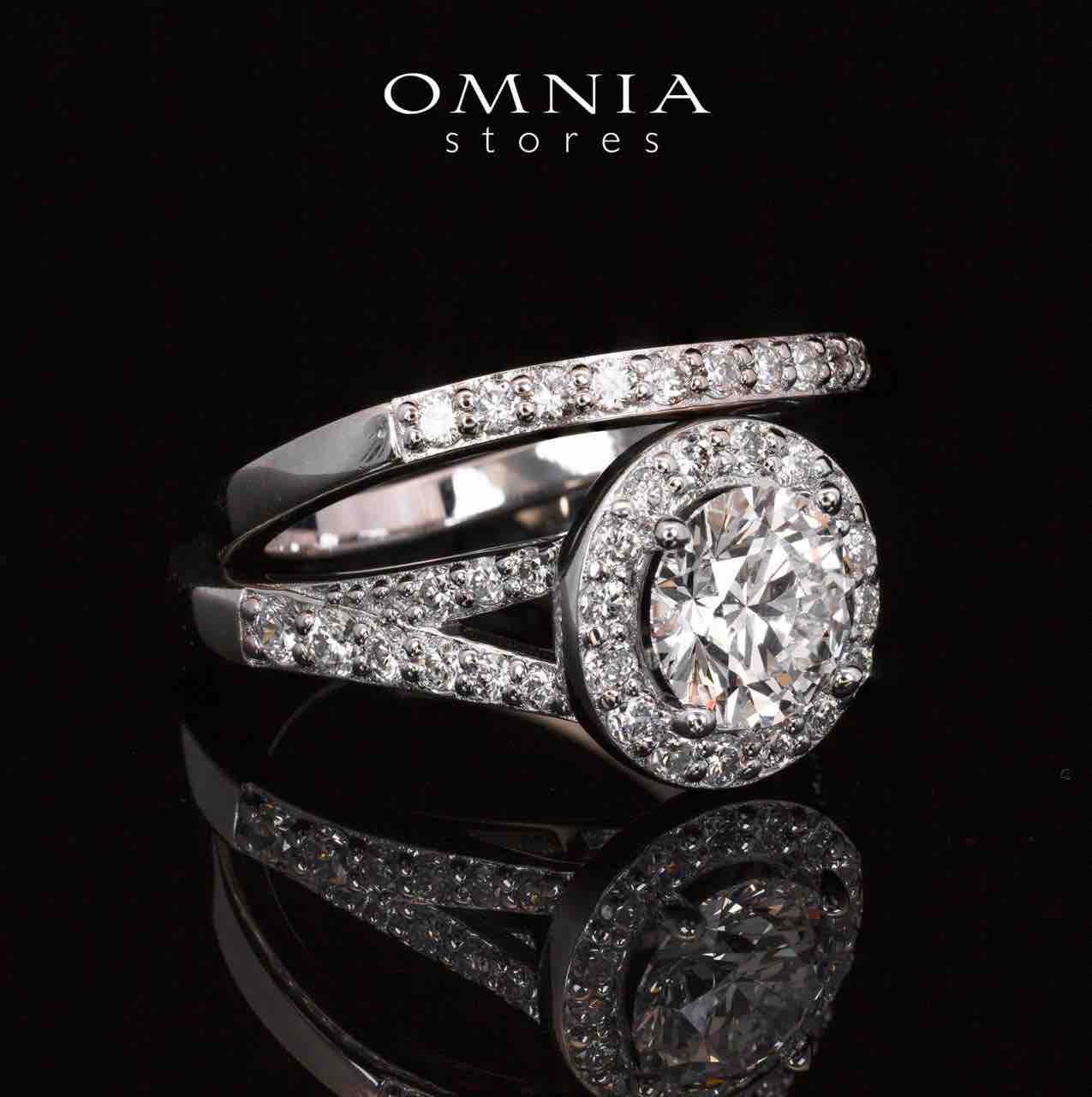 Mayar Lab Grown With IGI Certifited D VS 1 Oval Brilliant White Ring in 925 Silver 1.3ct - OMNIASTORES UAE