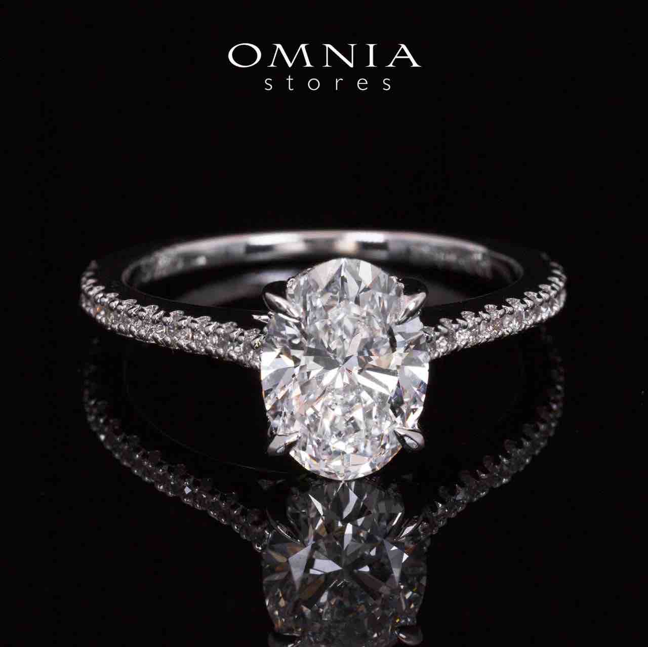 Sadia Lab Grown White IGI Certifited Round Brilliant VS1 Ring With High Quality 925 Silver 1.50ct - OMNIASTORES UAE
