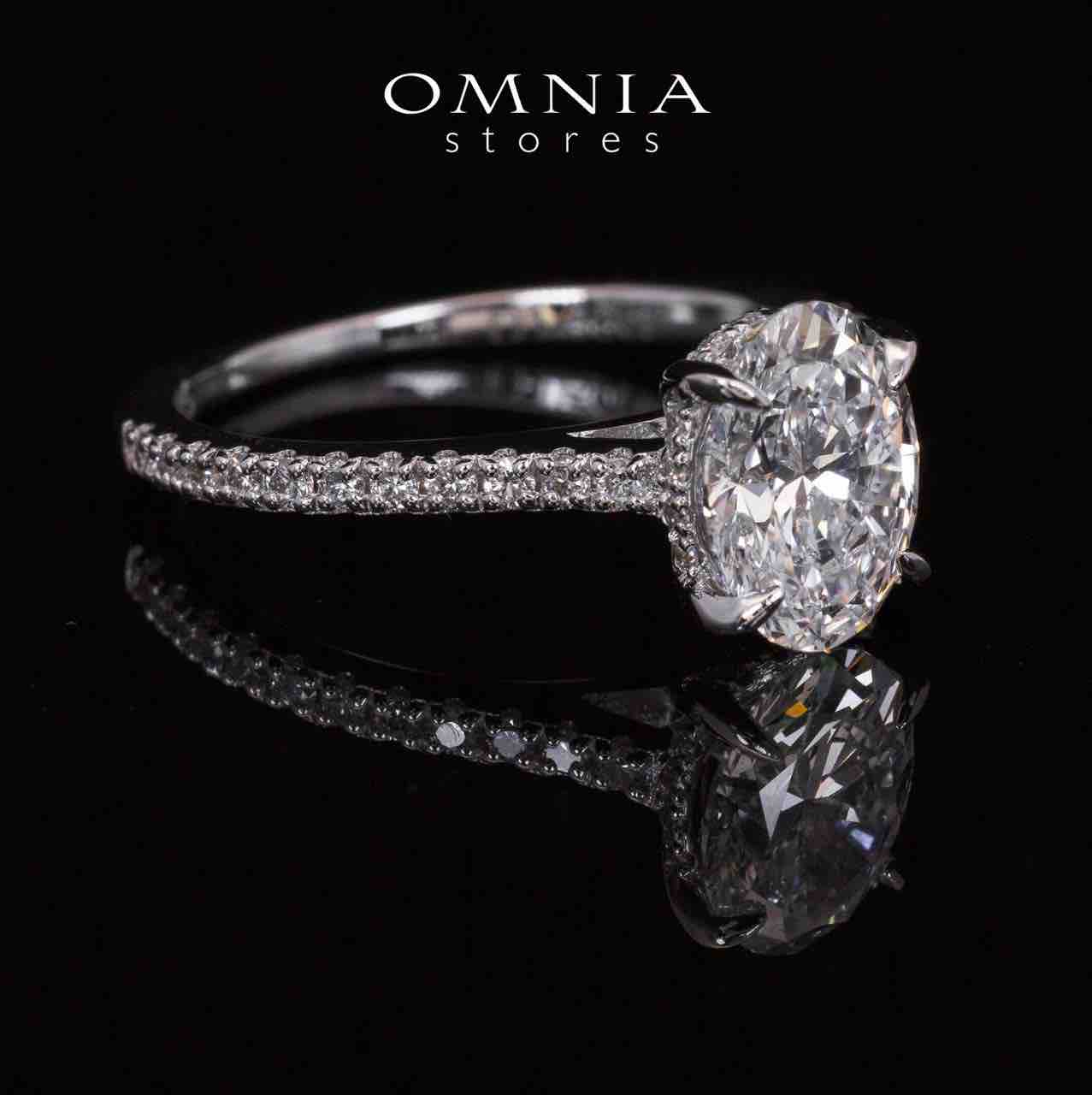 Sadia Lab Grown White IGI Certifited Round Brilliant VS1 Ring With High Quality 925 Silver 1.50ct - OMNIASTORES UAE