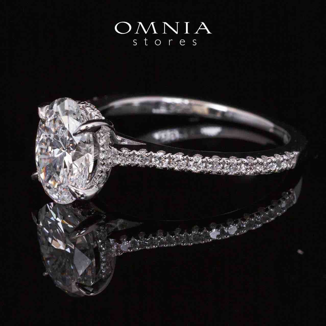 Sadia Lab Grown White IGI Certifited Round Brilliant VS1 Ring With High Quality 925 Silver 1.50ct - OMNIASTORES UAE