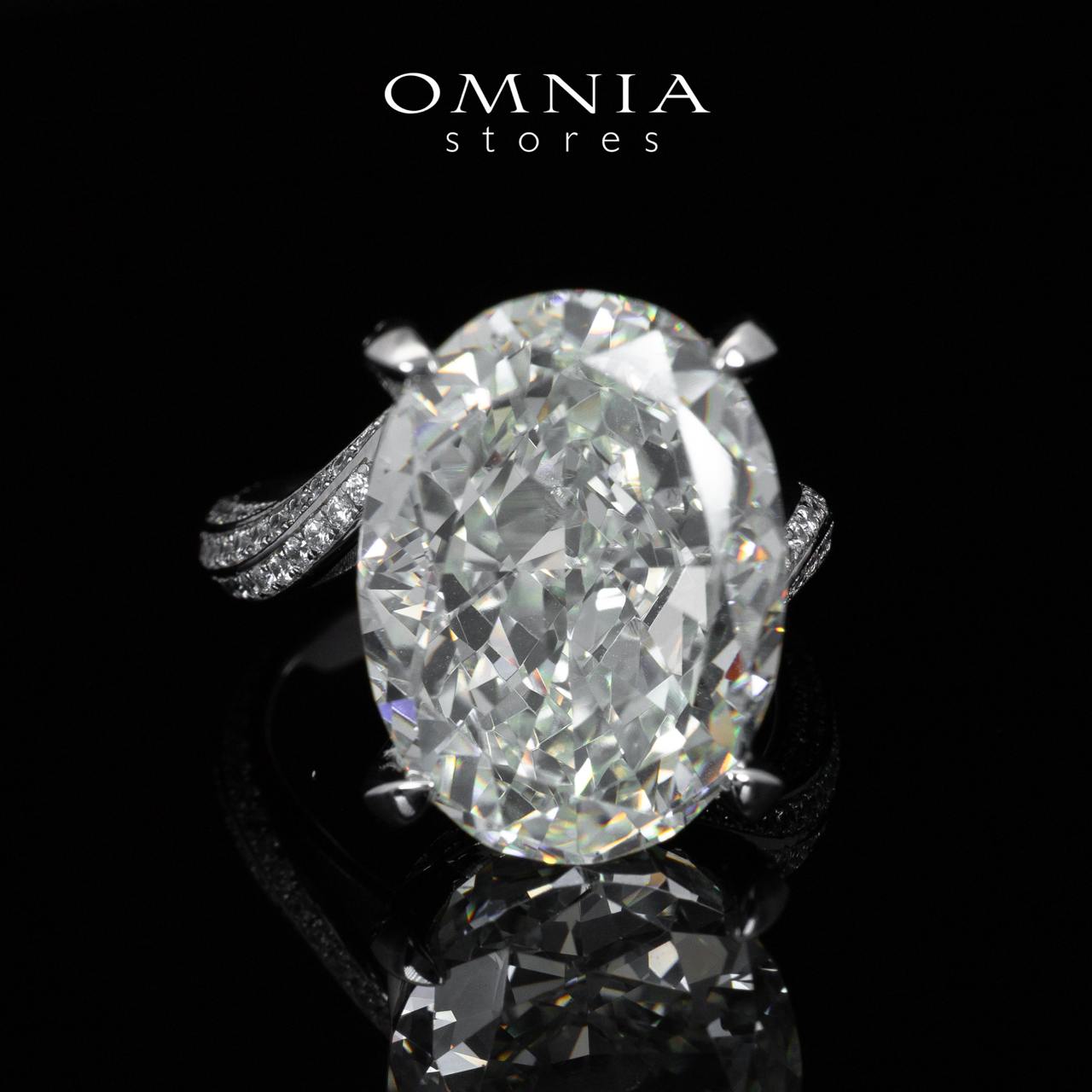 Omnia Noella White High Quality Certified Lab Crafted Ring In 925 Silver D44.2ct - OMNIASTORES UAE