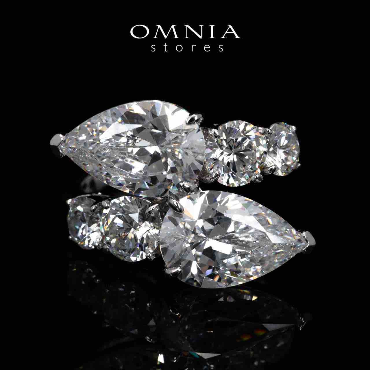 Omnia Alyna White High Quality Certified Lab Crafted Ring In 925 Silver 3.3ct - OMNIASTORES UAE