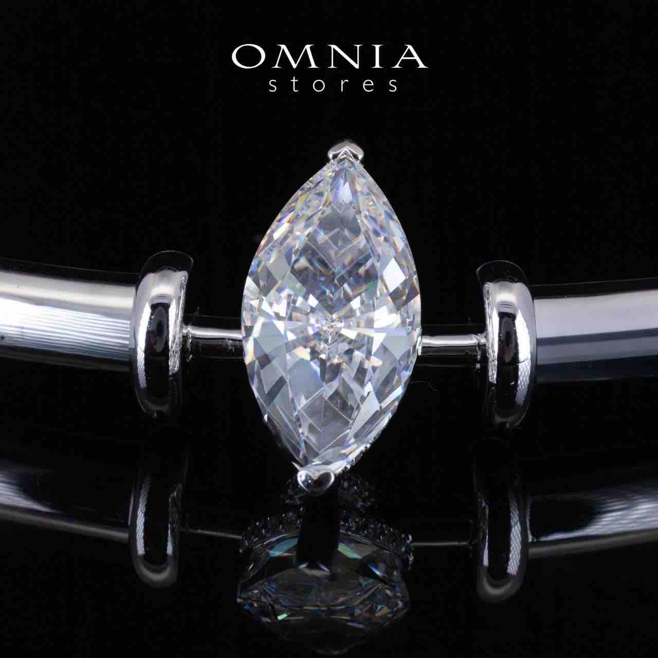 Omnia Amyah White Choker Necklace With High Quality Certified Lab Crafted Stones In 925 Silver - OMNIASTORES UAE
