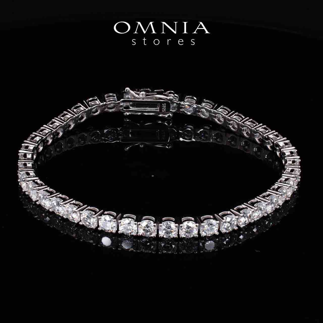 Keila 4.0mm White Moissanite Stone GRA Certifited Tennis Bracelet in 925 Silver - OMNIASTORES UAE