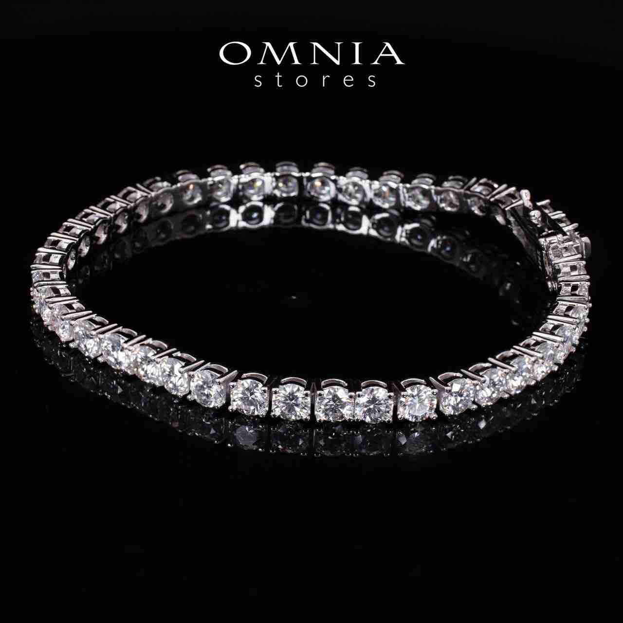 Keila 4.0mm White Moissanite Stone GRA Certifited Tennis Bracelet in 925 Silver - OMNIASTORES UAE