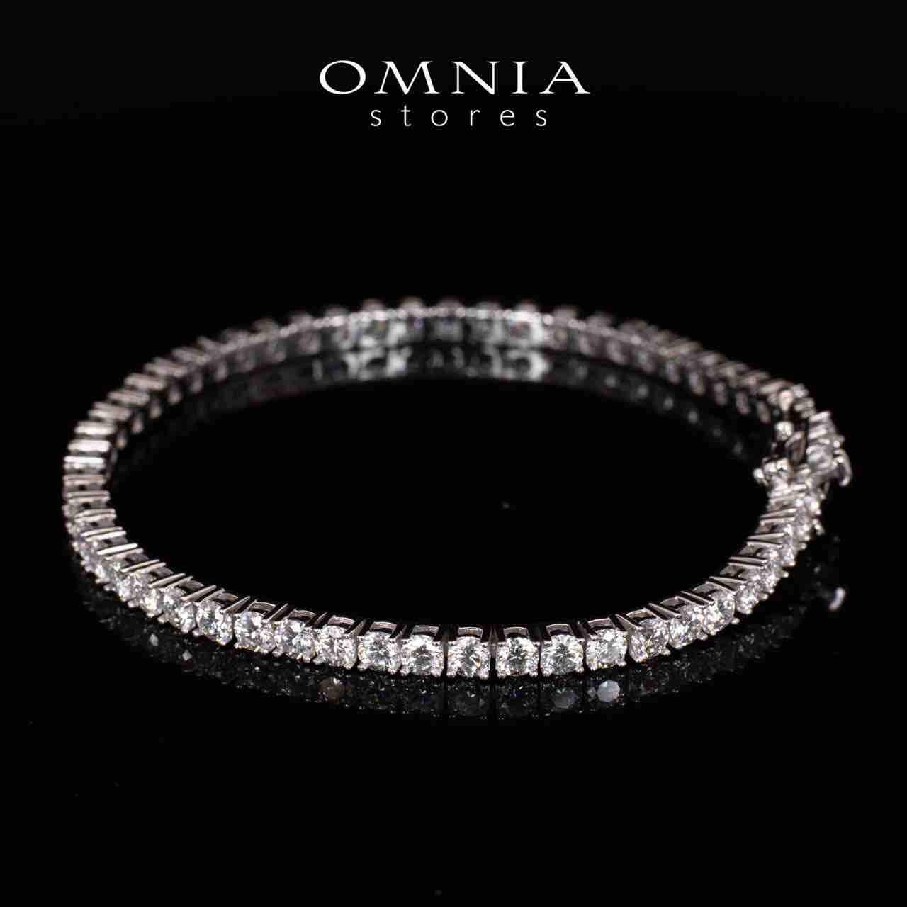 Keila 3.0mm White Moissanite Stone GRA Certifited Tennis Bracelet in 925 Silver - OMNIASTORES UAE