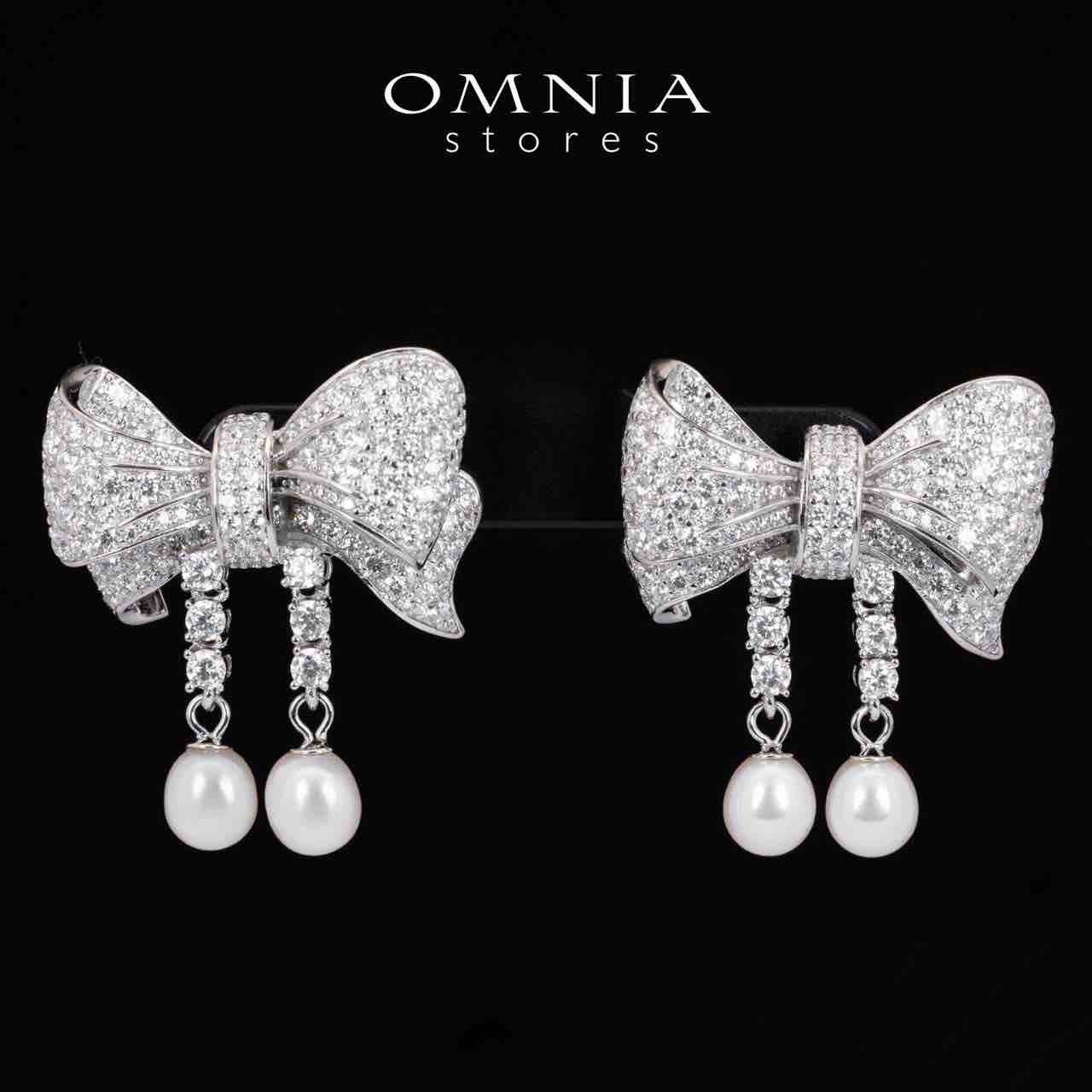 Omnia Jana Earrings 92.5 Silver High Quality Simulated diamonds - OMNIASTORES UAE