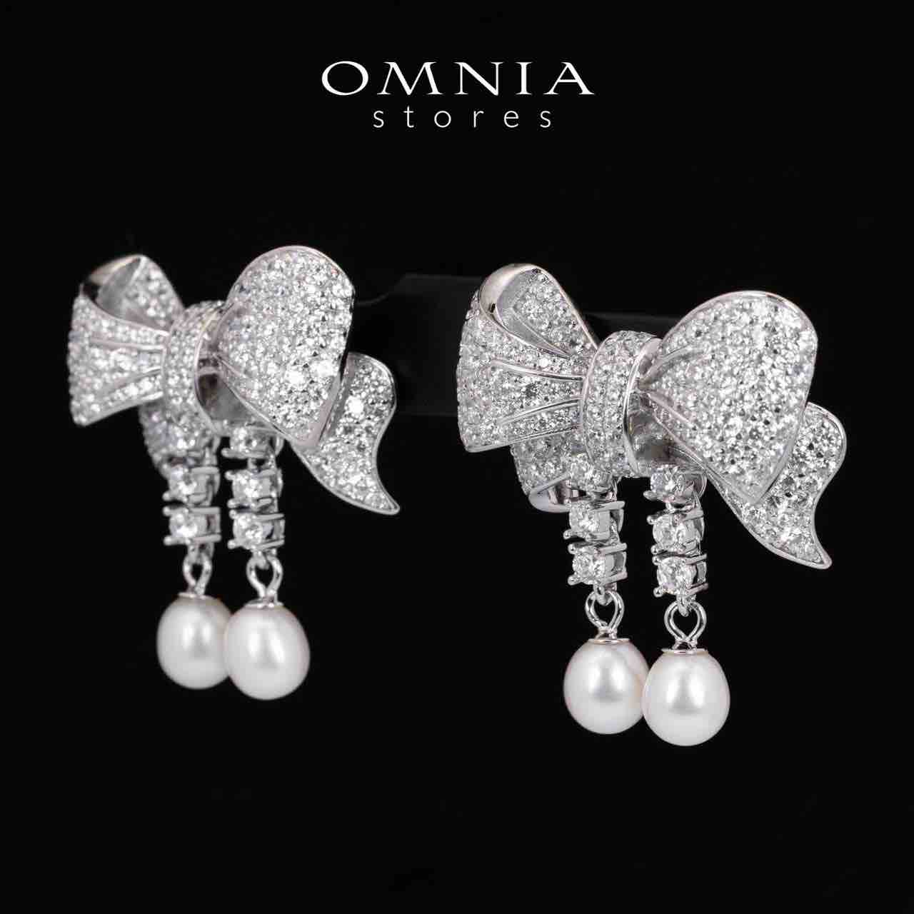Omnia Jana Earrings 92.5 Silver High Quality Simulated diamonds - OMNIASTORES UAE