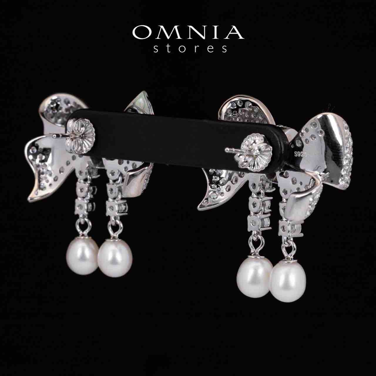 Omnia Jana Earrings 92.5 Silver High Quality Simulated diamonds - OMNIASTORES UAE