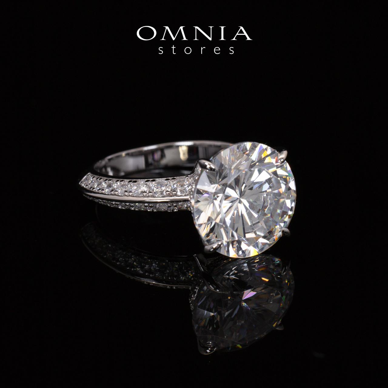 Kyra White Round Cut Certified Lab Crafted Ring With High Quality 925 Silver - OMNIASTORES UAE