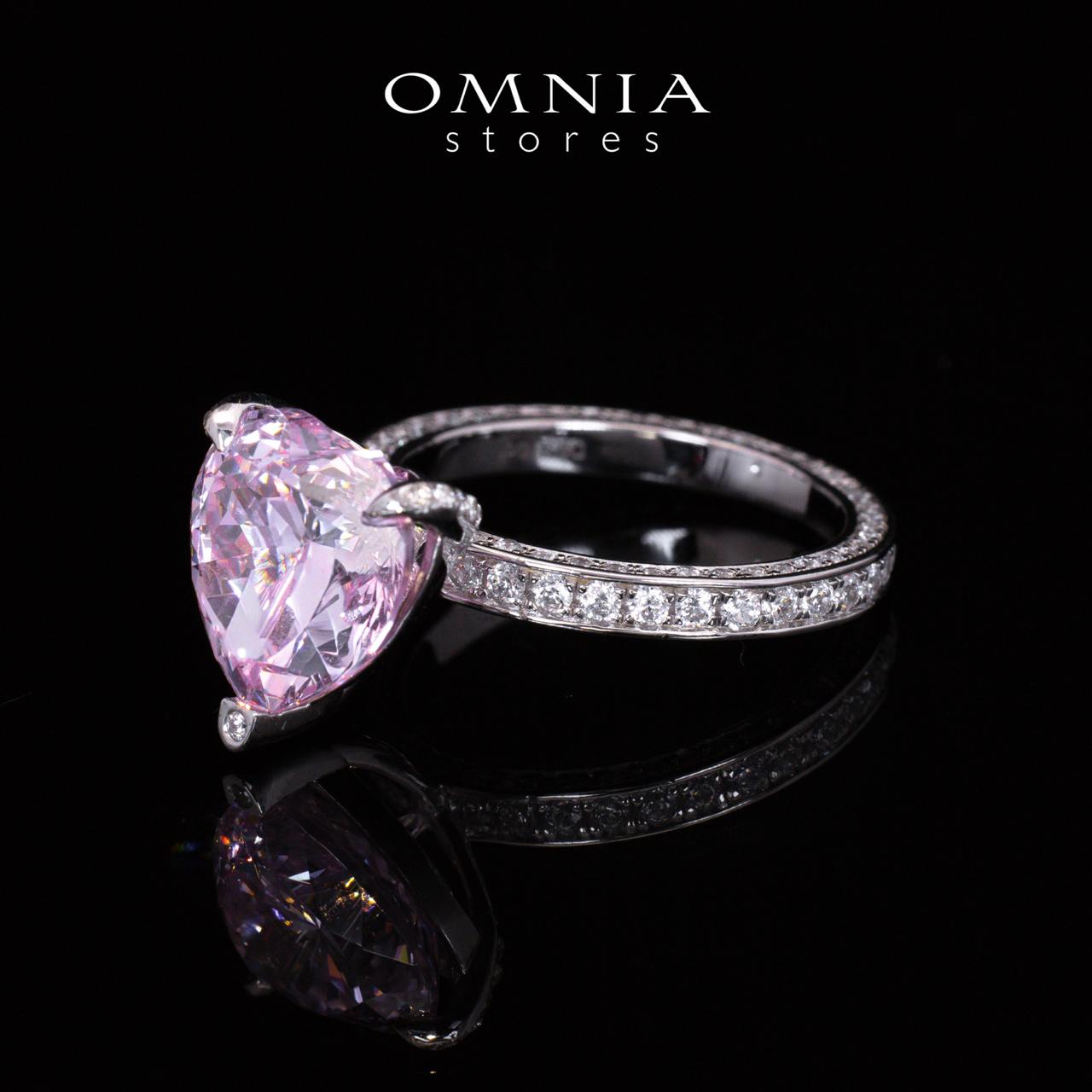 Eileen Heart Pink Certified Lab Crafted Ring With High Quality 925 Silver - OMNIASTORES UAE