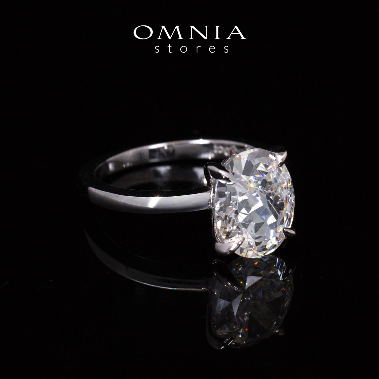 Romina White Round Cut Certified Lab Crafted Ring With High Quality 925 Silver - OMNIASTORES UAE