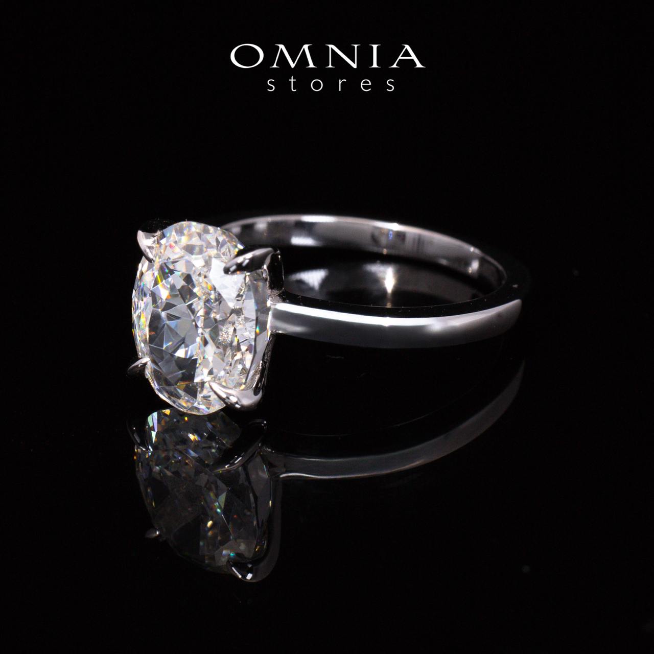 Romina White Round Cut Certified Lab Crafted Ring With High Quality 925 Silver - OMNIASTORES UAE