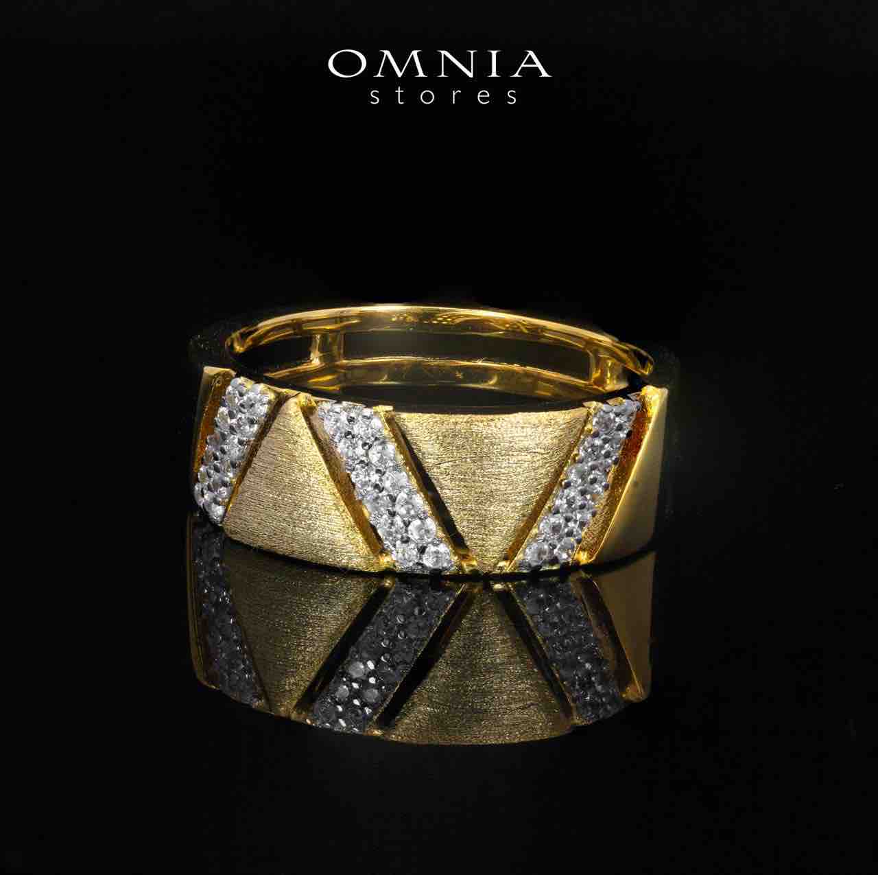 Brielle Gold Plated Luxury Bridal Full Set in 925 Silver High Quality Simulated Diamonds - OMNIASTORES UAE