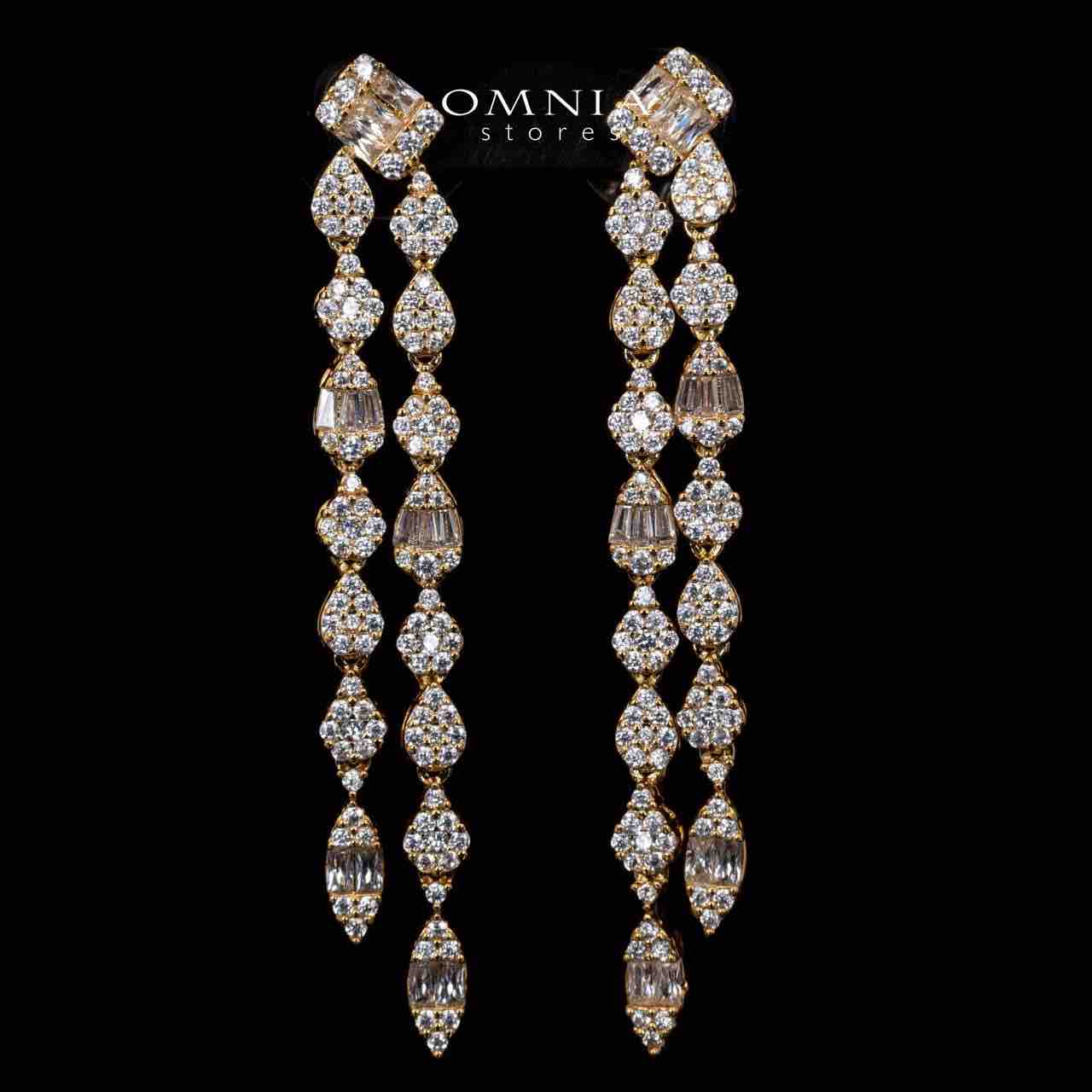 Arwen Gold Luxury Bridal Full Set with High-Quality Simulated Diamonds Rhodium Plated - OMNIASTORES UAE