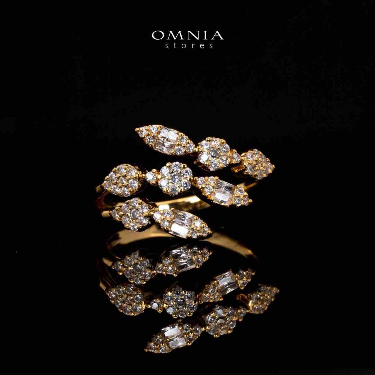 Arwen Gold Luxury Bridal Full Set with High-Quality Simulated Diamonds Rhodium Plated - OMNIASTORES UAE