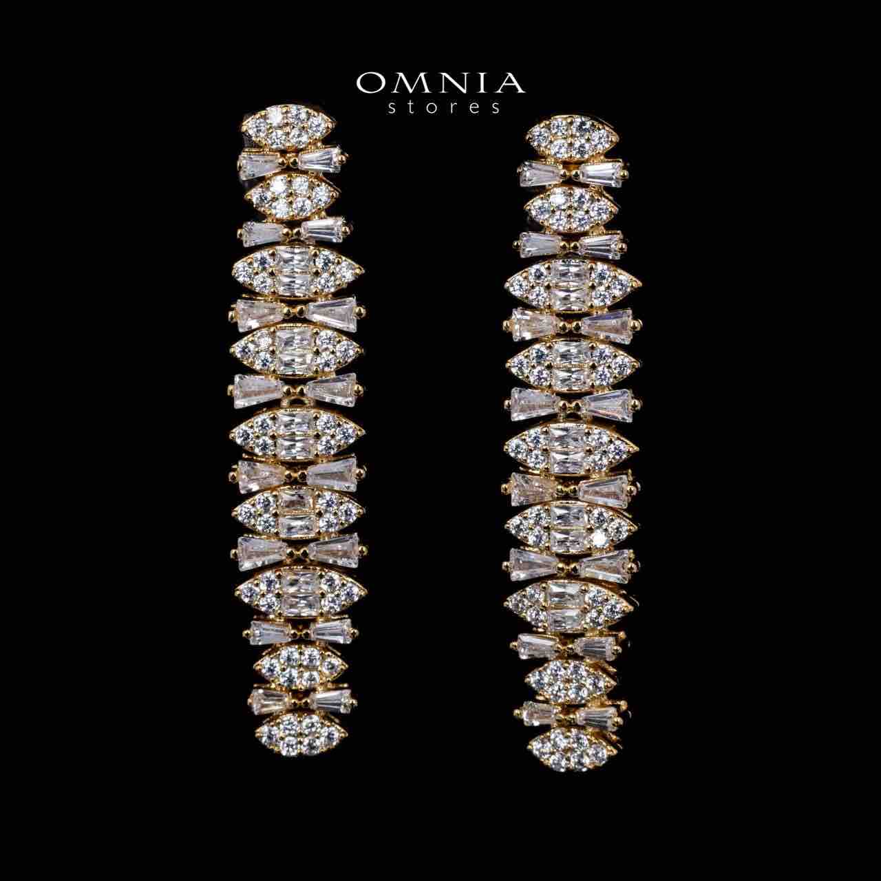 Manahil Gold Luxury Bridal Full Set in High Quality Zircon Stone Rhodium Plated - OMNIASTORES UAE