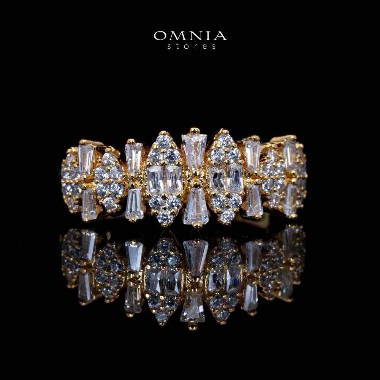 Manahil Gold Luxury Bridal Full Set in High Quality Zircon Stone Rhodium Plated - OMNIASTORES UAE