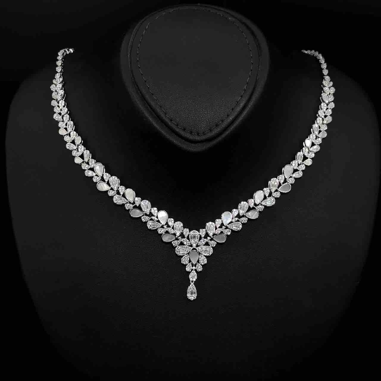 Alora White Bridal Full Set in 925 Silver High Quality Simulated Diamonds - OMNIASTORES UAE