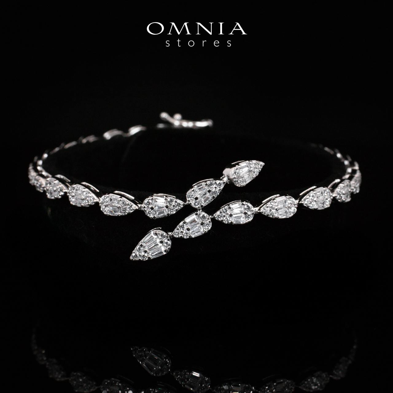 Elanie White Bridal Choker Full Set in 925 Silver High Quality Simulated Diamonds