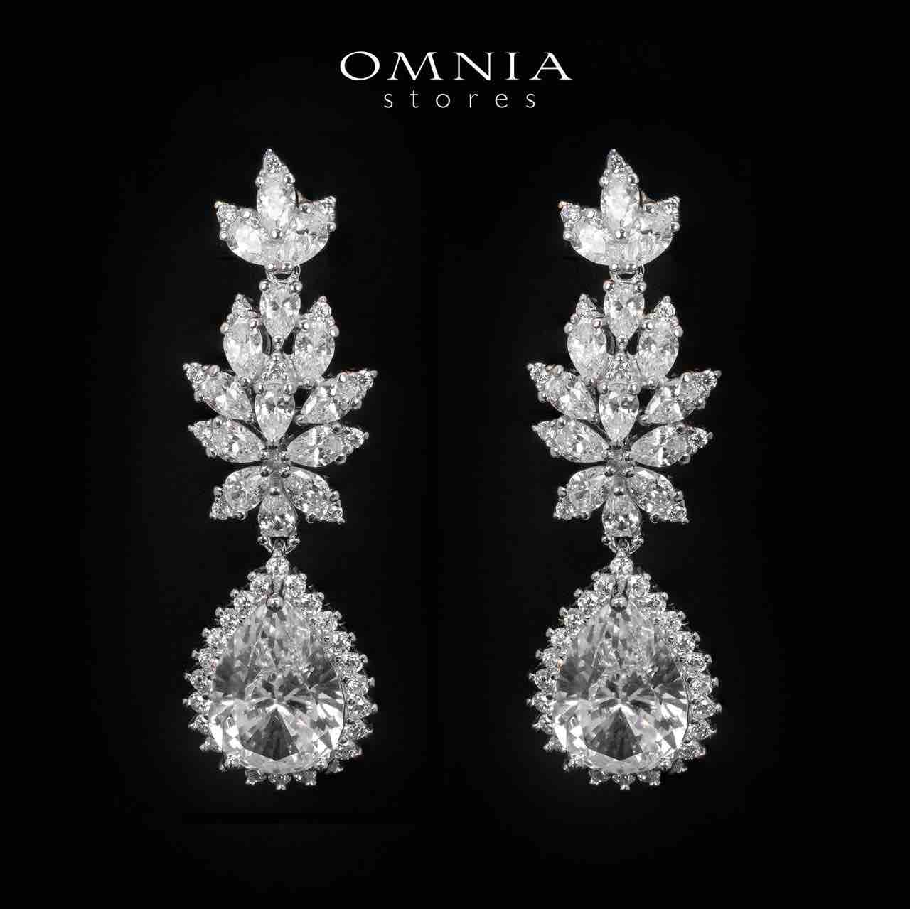 Lyra White Bridal Choker Full Set in 925 Silver High Quality Simulated Diamonds