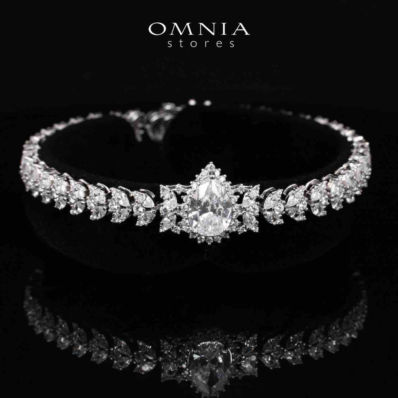 Lyra White Bridal Choker Full Set in 925 Silver High Quality Simulated Diamonds