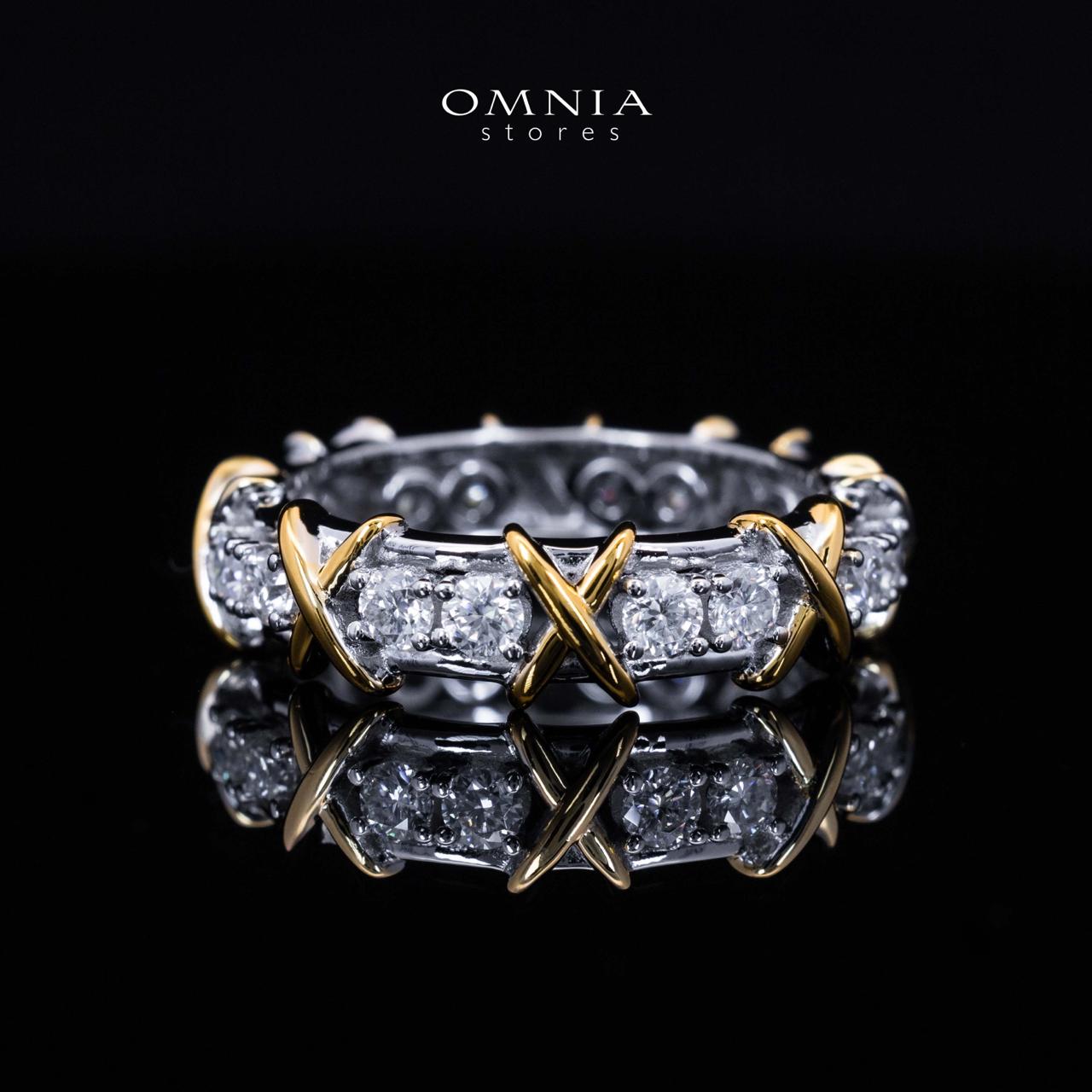 Aasima Round Cut GRA Certifited White Moissanite Ring in 925 Silver & Gold