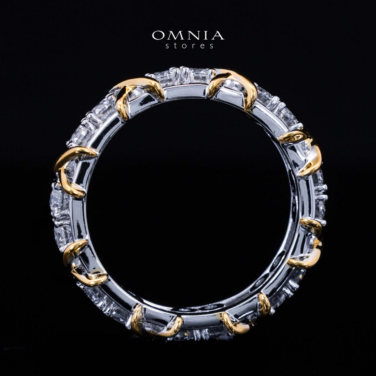 Aasima Round Cut GRA Certifited White Moissanite Ring in 925 Silver & Gold