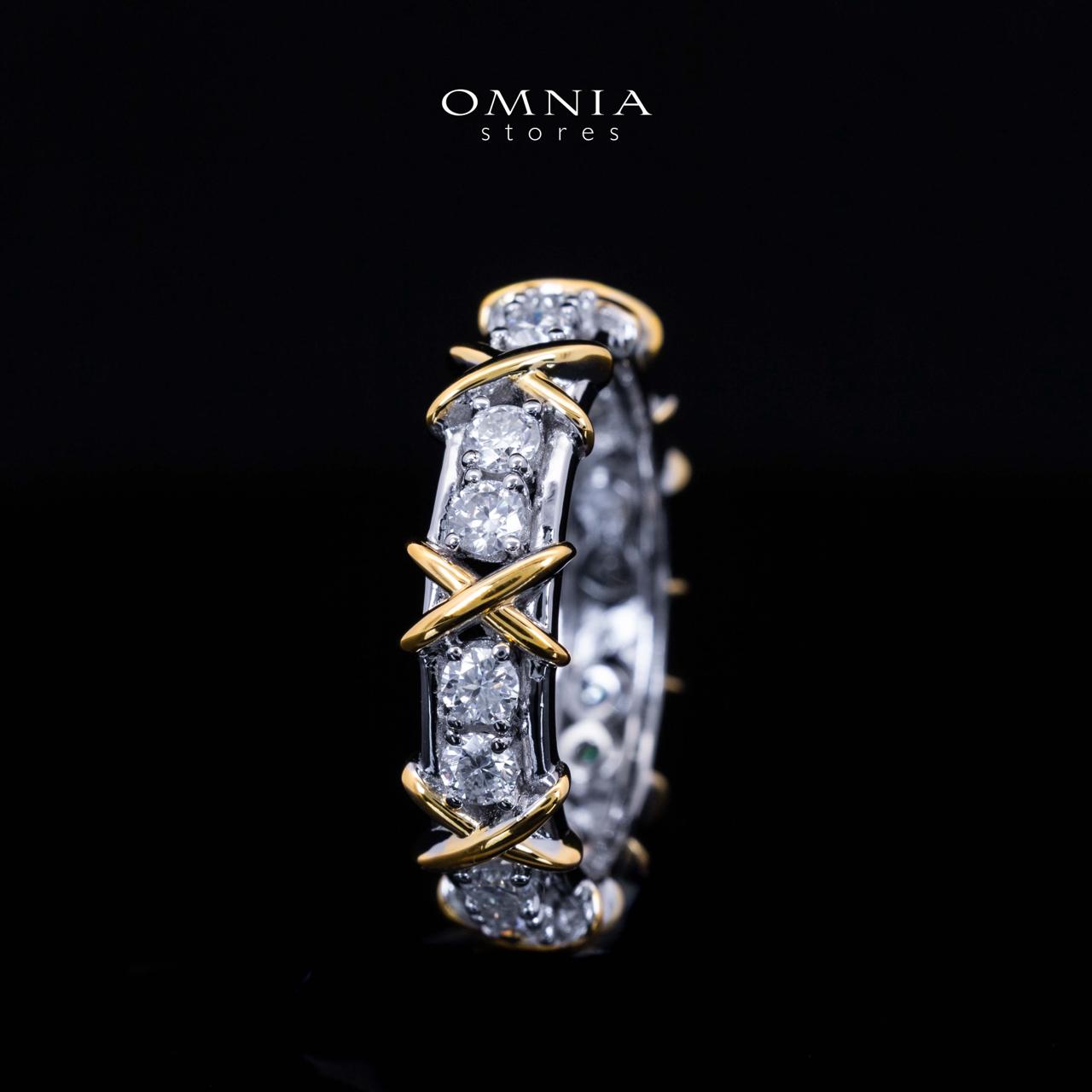 Aasima Round Cut GRA Certifited White Moissanite Ring in 925 Silver & Gold