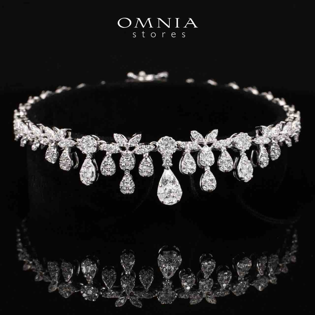 Bonnie White Bridal Full Set in 925 Silver High Quality Simulated Diamonds