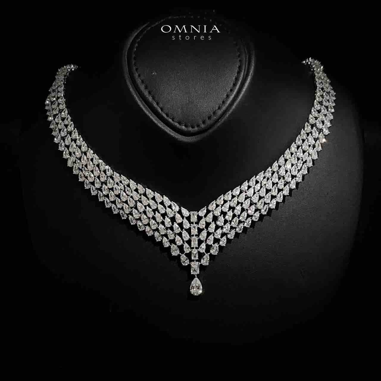 Carina White Bridal Full Set in 925 Silver High Quality Simulated Diamonds