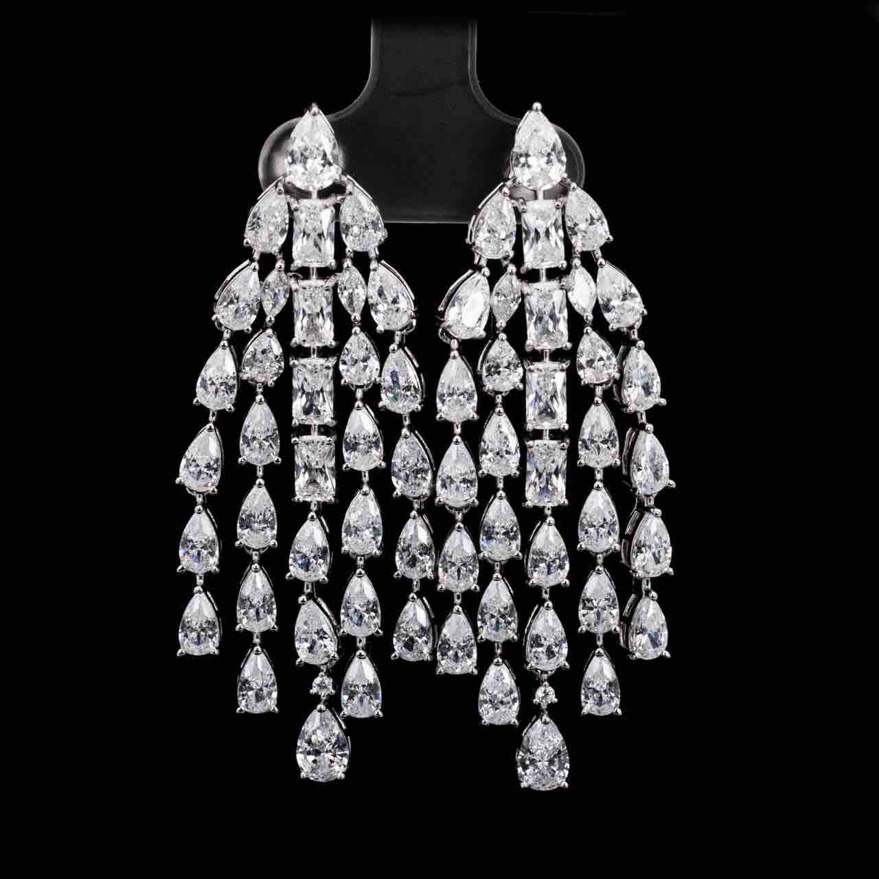 Carina White Bridal Full Set in 925 Silver High Quality Simulated Diamonds