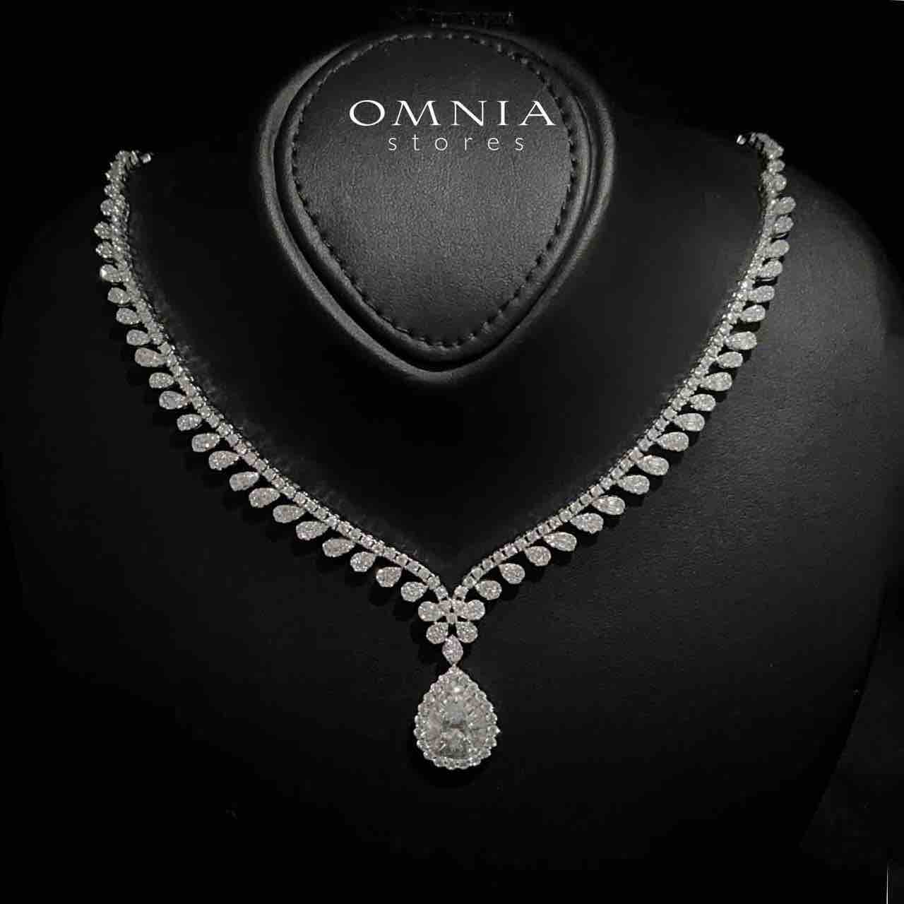 Cara White Bridal Full Set in 925 Silver High Quality Simulated Diamonds