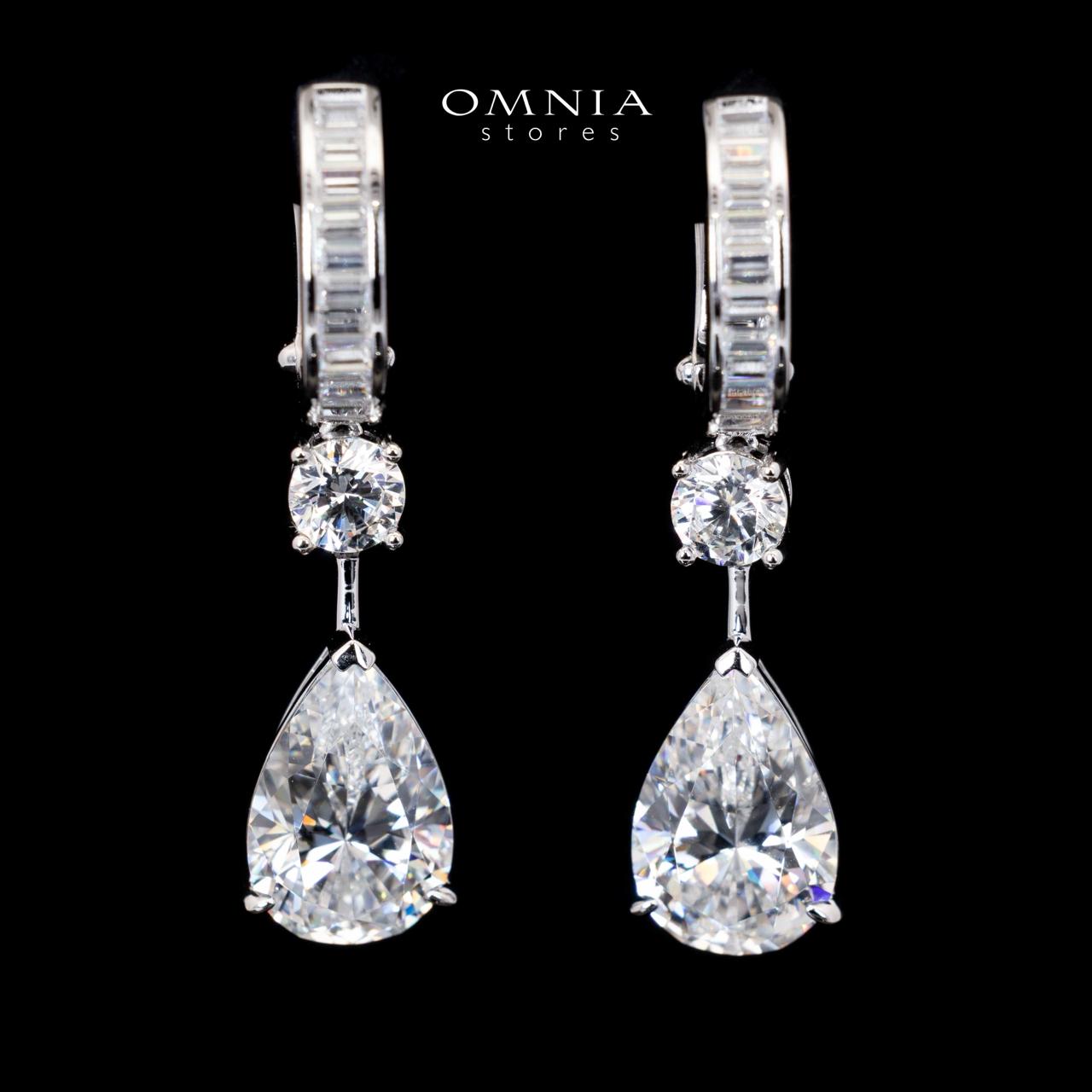 Layanna Pear Cut Drop Earrings With Certified High Quality Premium Stones in 925 Silver