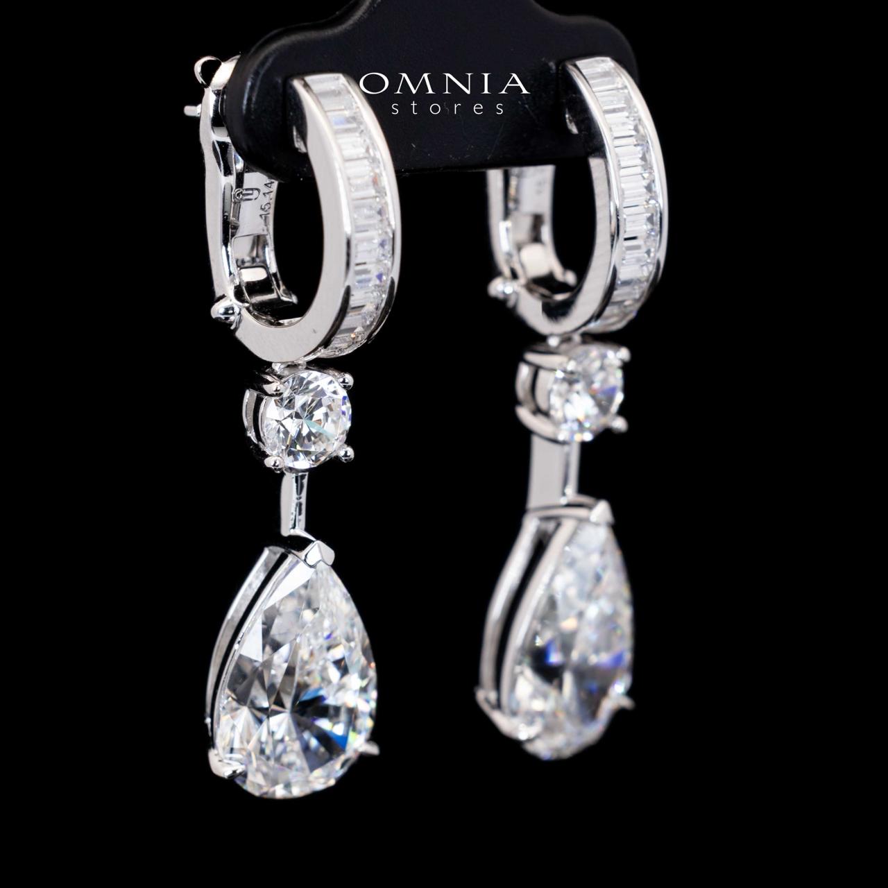 Layanna Pear Cut Drop Earrings With Certified High Quality Premium Stones in 925 Silver