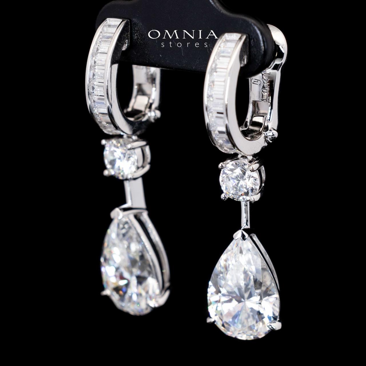 Layanna Pear Cut Drop Earrings With Certified High Quality Premium Stones in 925 Silver
