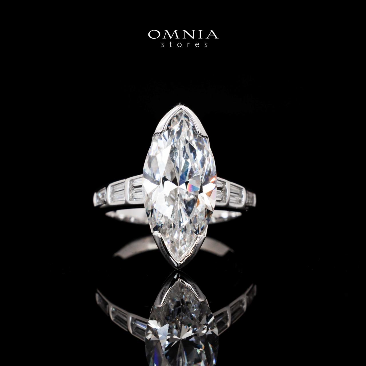 Judith Marquise Cut Ring With Certified High Quality Premium Stones in 925 Silver