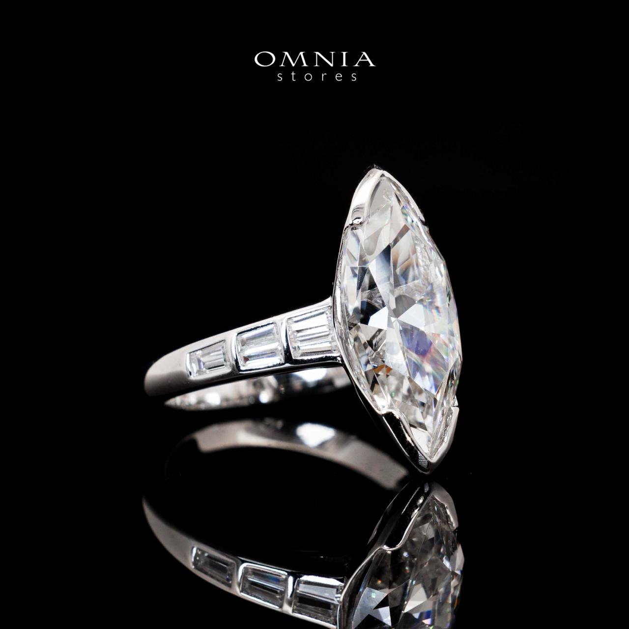 Judith Marquise Cut Ring With Certified High Quality Premium Stones in 925 Silver