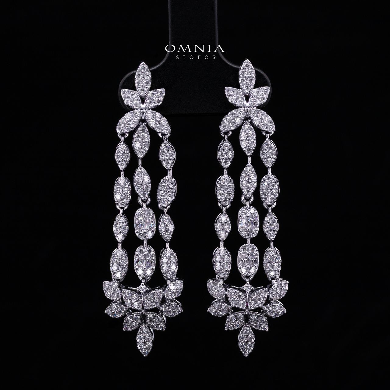 Emeny White Luxury Bridal Full Set in High Quality Rhodium Plated Zircon Stones
