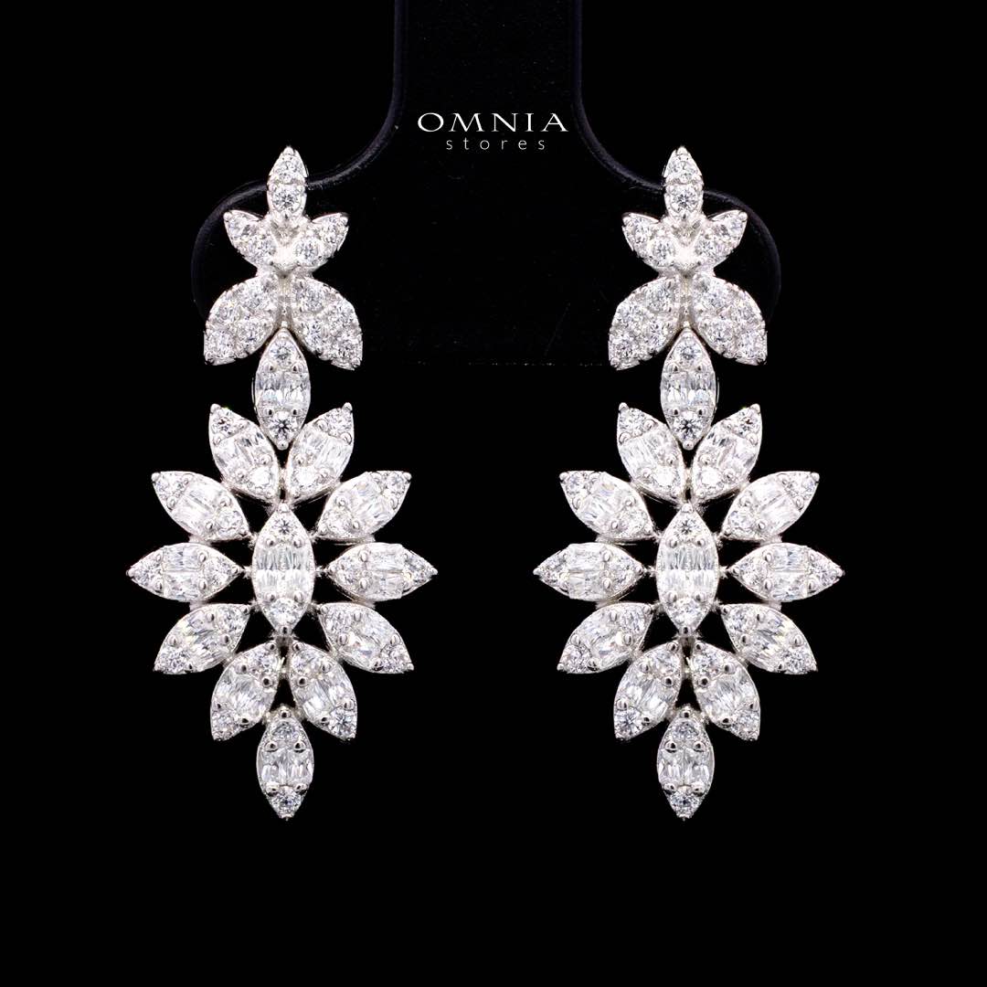 Laynah White Bridal Full Set – Premium Rhodium Plated with High-Quality Zircon Stones