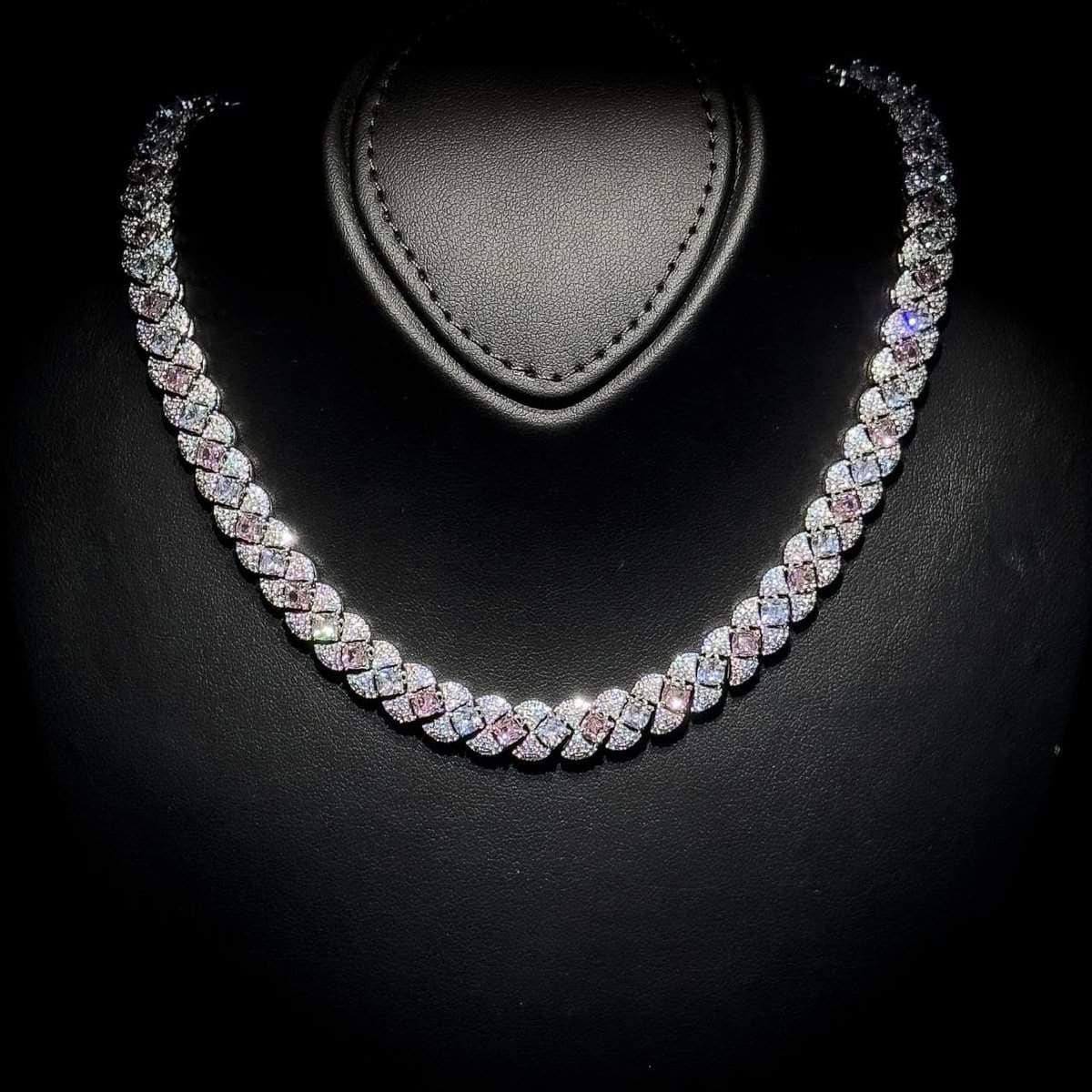 Omnia Layan Pink Bridal Full Set in High-Quality Zircon Stone Rhodium Plated - OMNIASTORES UAE