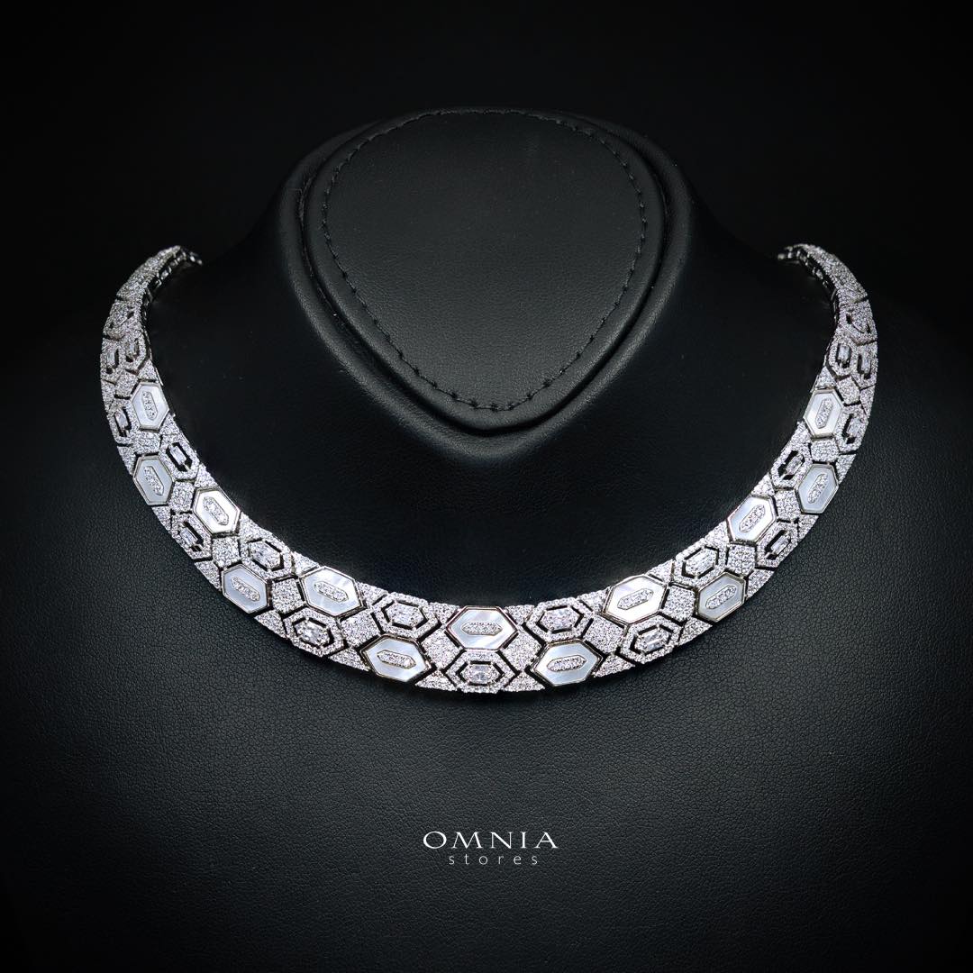 Omnia Raya Bridal Full Set Accessories in High Quality Zircon Stone in Rhodium Plated